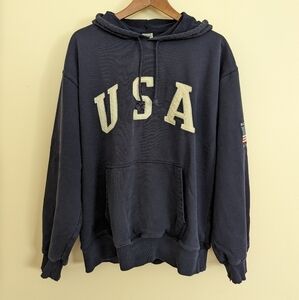 Vintage cotton USA hoodie sweatshirt medium